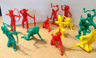 Marx Vintage Playset Native American indian Figures Large Lot fort Apache