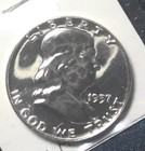 1957 Franklin Half Dollar  Gem Proof Ultra Nice 90  Silver