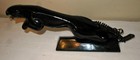 Vintage Jaguar Telephone  Black Panther Auto Logo Green Eyes Works
