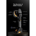 Shinemate Eb351 Cordless Polisher 6 21   Backing Plate  Charger  2 18v Batteries