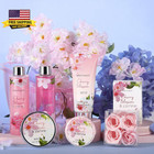 Gift Baskets For Women Bath And Body Set For Her  Cherry Blossom   Jasmine Spa G