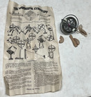 Vintage Gyroscope Metal Spinning Top Classic  Red Center With Instructions