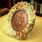 Vintage Brass   Copper Tchaikovsky Wall Plate Butterfly Trim Made In England