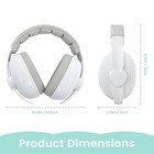 Baby Earmuffs  Hearing Protection For Infants And Toddlers  White   For Babie   