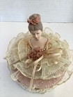 Vintage Half Doll Powder Box By Garry Plastics Of New Jersey