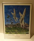 Mcas El Toro 1992 Poster Signed Marine Corps Air Station  a Solute To Teamwork 