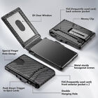 Men Slim Pop Up Bifold Wallet With Money Clip  Minimalist Wallet Rdif Blocking