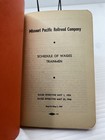 1947 Missouri Pacific Railroad Company Rr Schedule Of Wages Trainmen