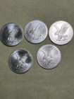United States Mint American Eagle 2021 1 Oz Coin Lot Of 5