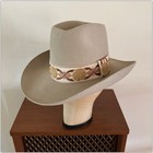 1980s Vtg Stetson 5x Hat 7 1 4 Long Oval Western Cowboy Country Silverbelly 80s