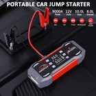 12v 9000a Auto Jump Starter Emergency Booster With Air Compressor Led   Usb Port