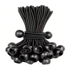 6  Ball Bungee Bungie Cord 25-100pack Black Heavy Duty Canopy Tarp Tie Downs