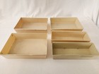 Lot Of 5 Rubbermaid Interlocking Drawer Organizers Vtg 6 x9    3 x9  Almond