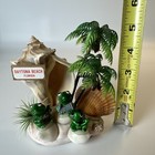 Vintage Florida Souvenir Of Shells And Frogs Playing Music Daytona Beach Kitschy