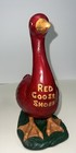 Antique Red Goose Shoes - Store Display Statue Figurine Advertising - Duck