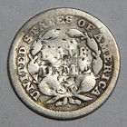 1845-p Us Seated Liberty Half Dime H10c Damage -5283-