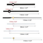 10 Set Replacement Clock Hands Kit Mechanism Movement Wall Black White A06 a07
