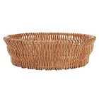 Handcrafted Storage Basket  Wicker Round Bowl  Handwoven Shelf Basket  Natural 