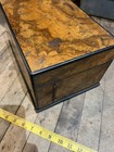 Regency Sewing Box 1810-40 Burl Wooden Box Ebony  Antique  Early 