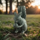 Vintage Sculpture Painted Bronze Squirrel With Nut Amazing Condtion