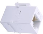 6 Pack Cat6 Rj45 Keystone Network Lan Ethernet Jack Inline Female Coupler White