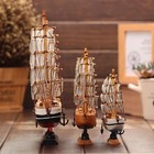 Wooden Sailboat Model Decor Miniature Sailing Boat Ship Model Home Decoration   