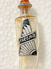 Antique 1920s-1930s Holman Twisted Glass Spiral Icicle Laydown Perfume Bottle