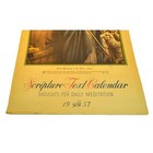 Christian Scripture Text Wall Calendar 1952 Thoughts Daily Meditation Vintage