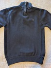 Boys Quarter Zip Calvin Klein Black Sweater  Large  14 16   Great Condition 