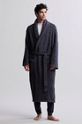 Barefoot Dreams Unisex Cozychic Adult Robe Luxurious Slate Blue Size 1  138 Nwt