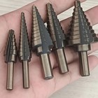 5 8pcs Precision Cobalt Hss Drill Bit steel Step Drill Set