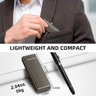 Usb-c Rechargeable Dual Arc Plasma Lighter Windproof Flameless Metal Nicke Gifts