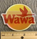 Wawa Classic 80   s Era Logo Vinyl Holographic Decal sticker 3x3    High Quality