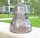 Nice Smokey Purple Cd 152 California Hoopskirt Style Glass Insulator  j 