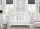 Baby Crib Convertible 6-in-1 Toddler Bed Infant Nursery White Daybed Full Size