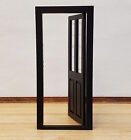 Dollhouse Door Exterior Front Door With Windows Black 1 12 Scale Miniature