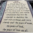 Irish Blessing Woven Tapestry Throw Blanket Celtic Knot Fringed Cotton Blend New
