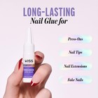 Kiss Powerflex Precision Nail Glue For Press Ons  0 10 Oz  pack Of 1   Clear
