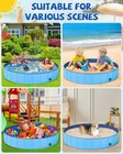 Ysjilide Portable Dog Pool Pvc Pet Swimming Bathtub Collapsible Hard Plastic    