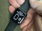 Apple Watch Series 3  38mm  Silver Aluminum Case   Black Sport Band