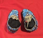 Circa Late 1800 s Northern Plains Indian Child s Beaded Moccasins 5  Long