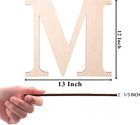 12 Inch Wooden Letter  Smooth Surface Wood Letters For Wall Decor  1 5 Inch Blan