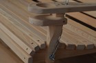 5ft Cypress Wood Deluxe Roll Porch Cup Arms Swing With Hanging Hardware Usa Made