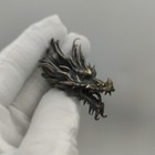 Chinese Old Bronze Copper Statue Hand Carved Dragon 67