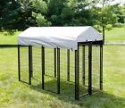 Gray Roof Cover For Kennelmaster 4 Ft  W X 8 Ft  L X 6 Ft  Dog Kennel 