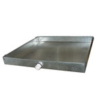Master Flow 48 X 24 In  Drain Pan With Pvc Connector 26 Gauge Galvanized Steel