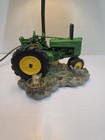 John Deere 1999 Farm Tractor 15 5  Table Lamp Original Shade excellent Condition