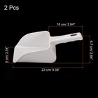 2pcs Ice Scoop Abs 9 06x3 54  Small Ice Maker Flour Cereal Sugar Handle Shovel