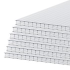 Aoodor 6pcs 62  x28  polycarbonate Greenhouse Panels Waterproof Uv Protected 5mm