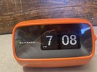 Vintage Sunbeam Copal 101 Flip Clock Oranges Analog 1960 s Japan Mcm Read Descri